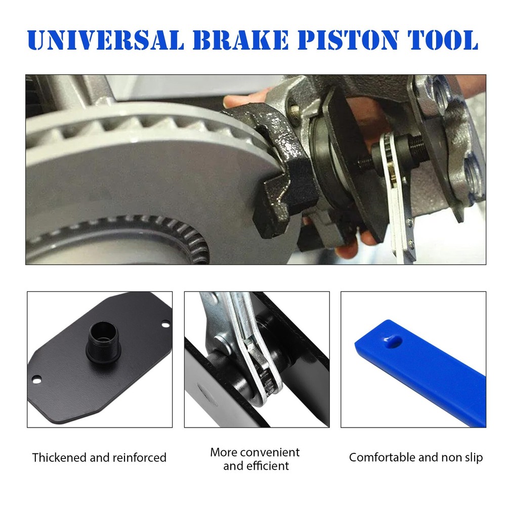Brake Caliper Compression Tool Brake Caliper Tool Spreader with 2 Hangers
