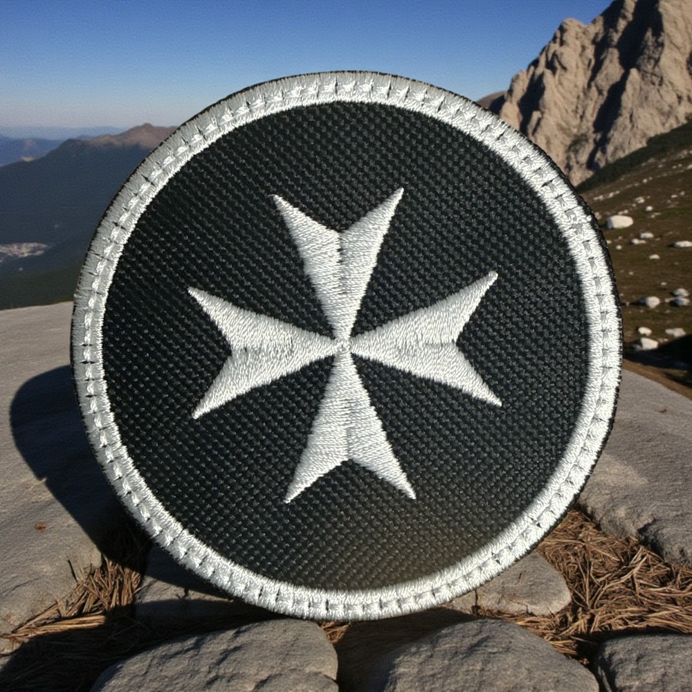 Black Templars Embroidery Patch 3" X 3"