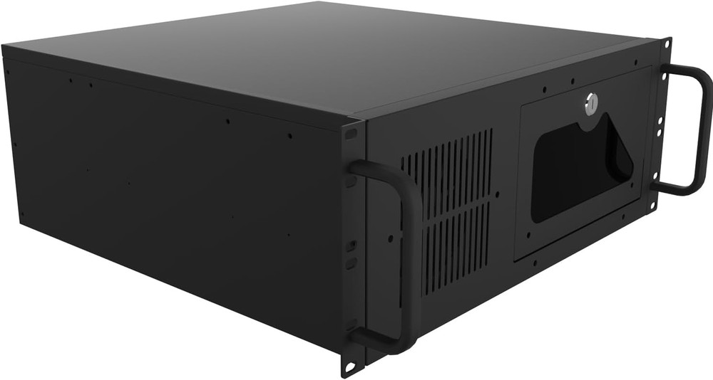 Lockable 4U Server Cabinet Case - Rackmount Chassis with 7 PCI Slots