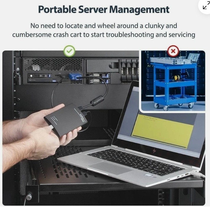 StarTech USB 2.0 Portable Laptop KVM Console Adapter