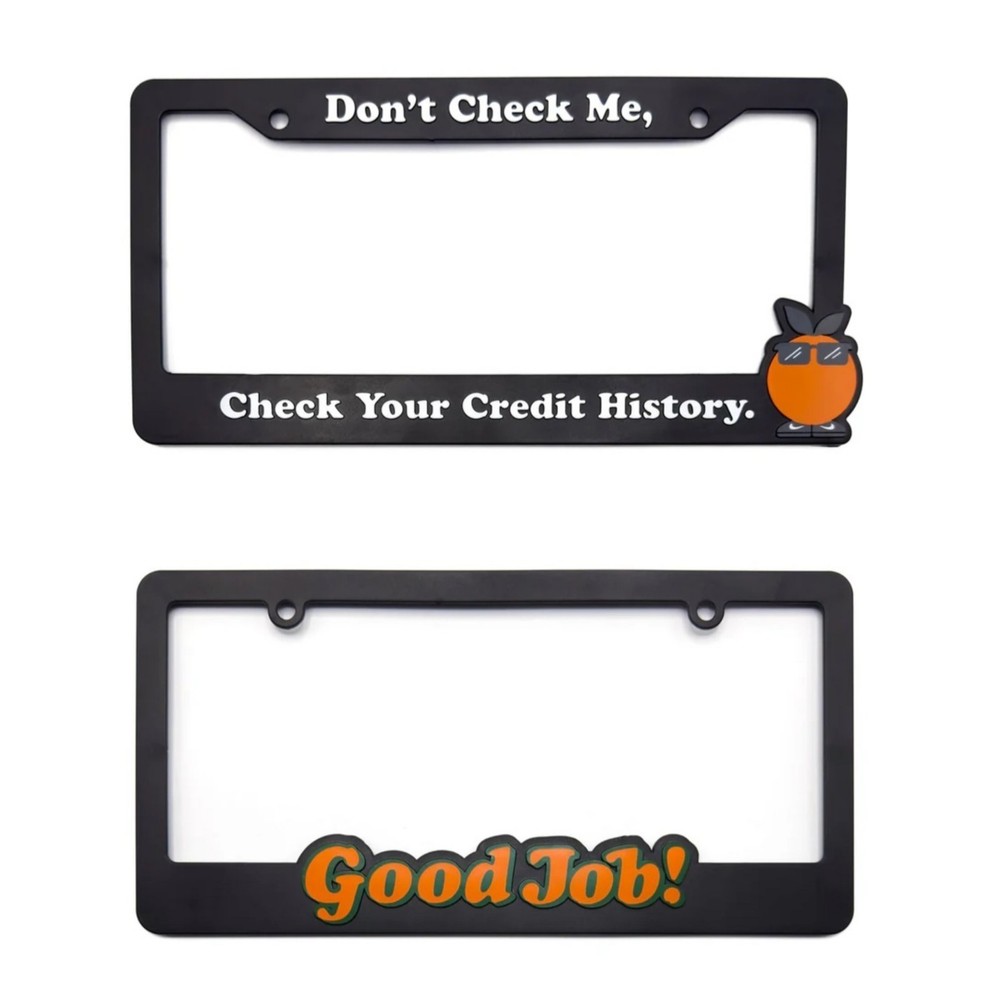 Larry June Midnight Organic License Plate Frames