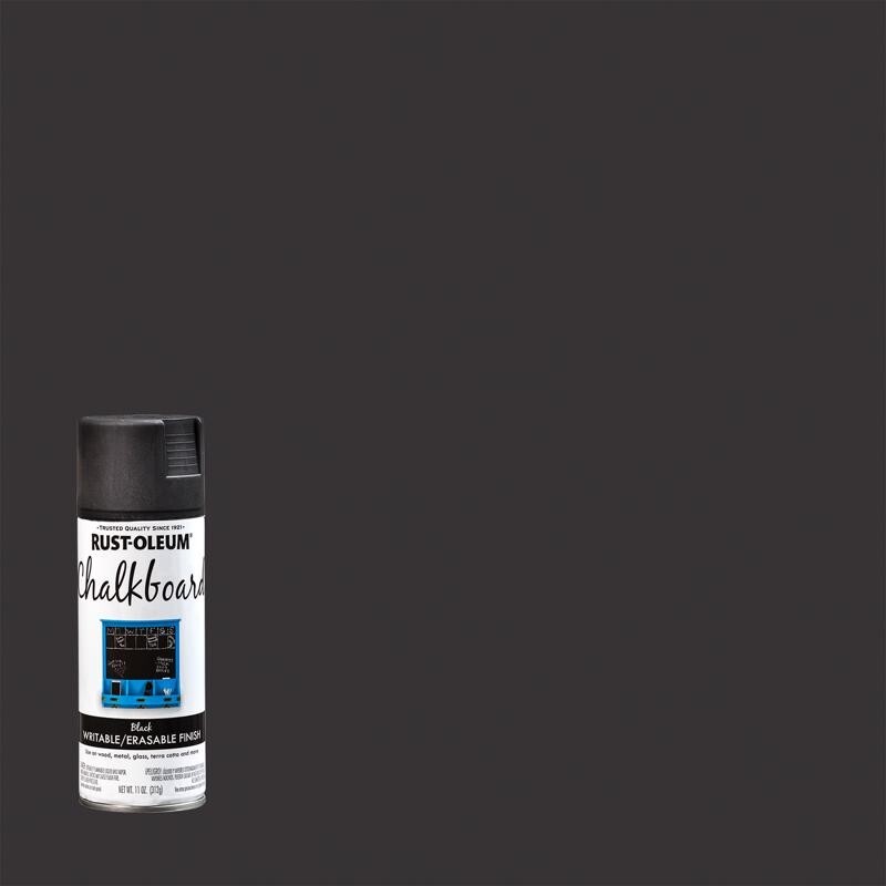 Rust-Oleum Specialty Black Chalkboard Spray Paint Multi-Surface Flat Finish 11oz