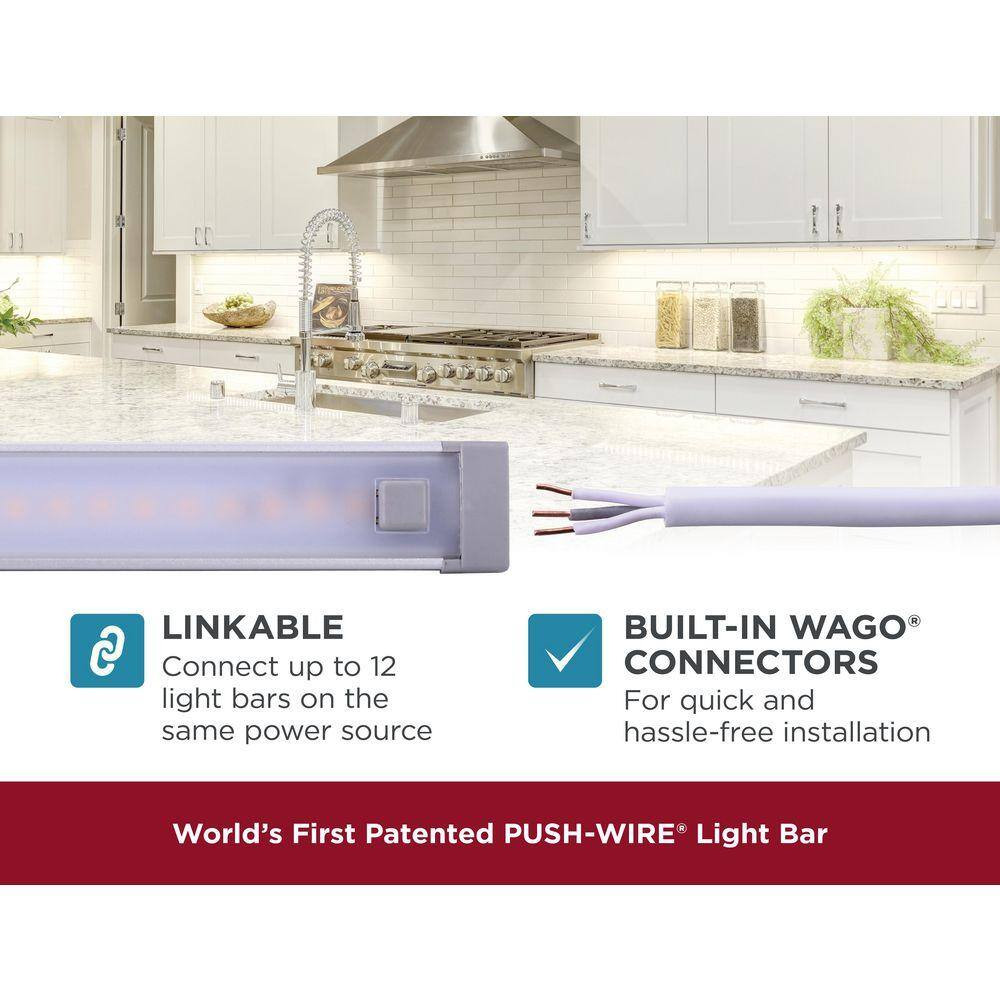 Push Wire 9 In. Light Bar, Cool White