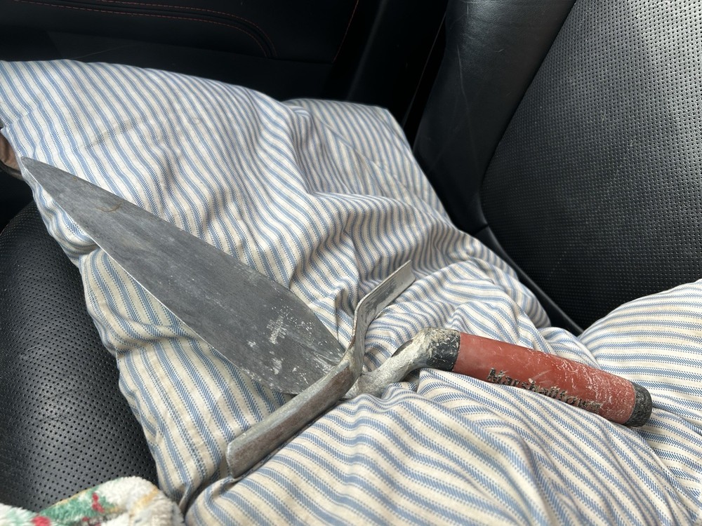 Marshalltown Concrete Trowel with Red Handle