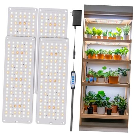 Grow Lights for Seed Starting, 552 LED Full Spectrum Plant Light Panel 4 Pack