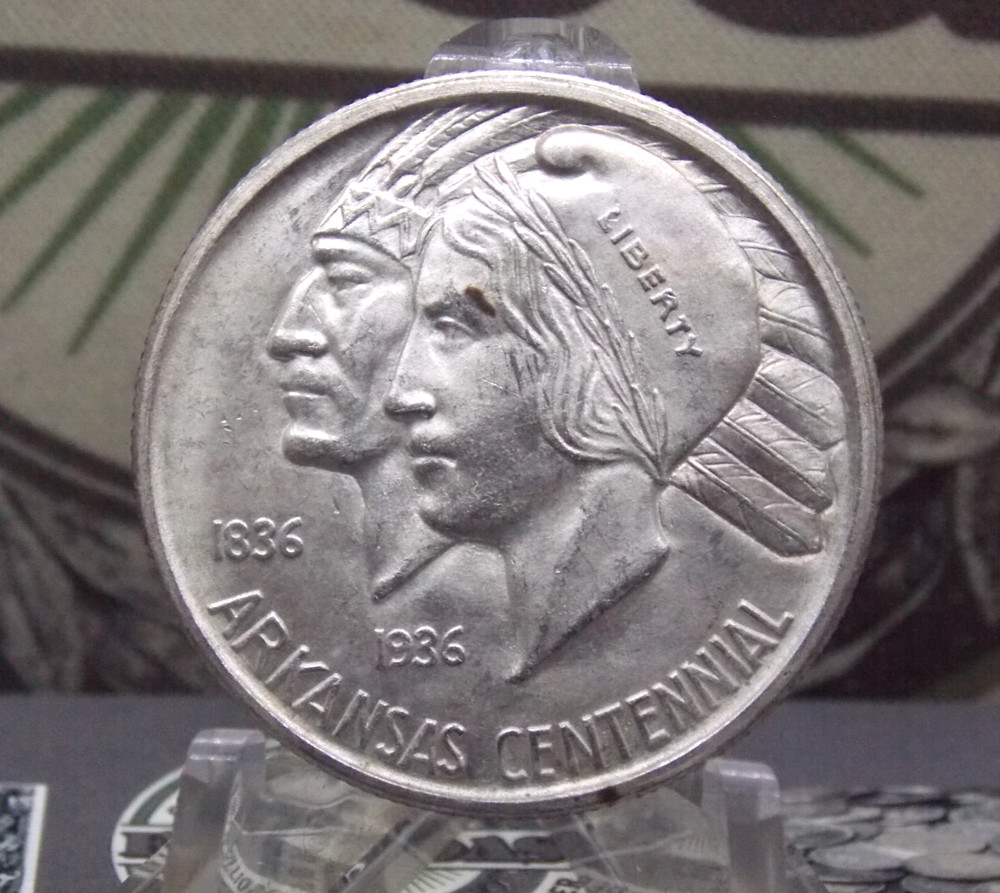 1936 "D" Classic Commemorative *ARKANSAS* Silver Half Dollar 50c #EC4 ECC&C, Inc