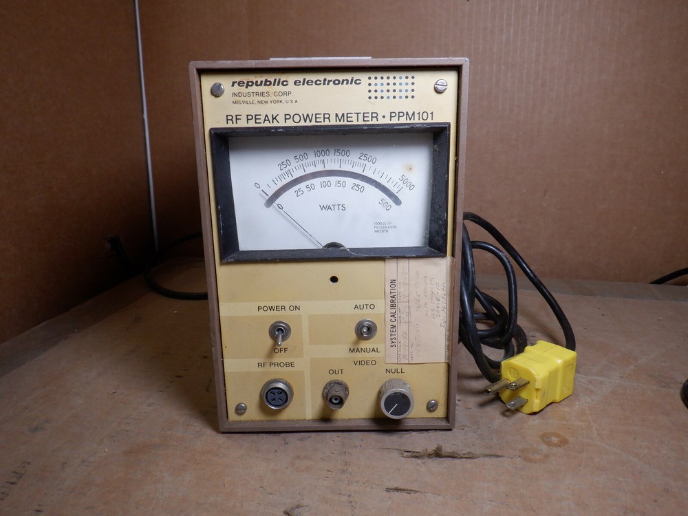 REPUBLIC ELECTRONIC PPM101 RF PEAK POWER METER