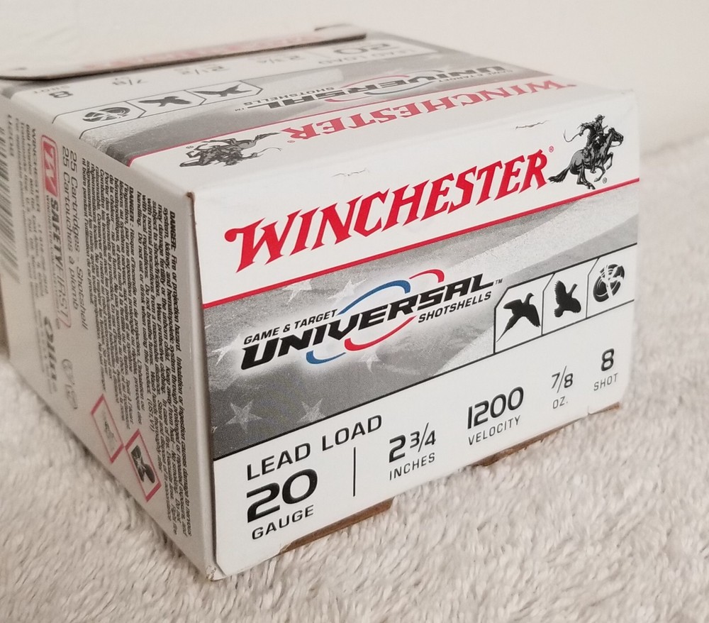 Winchester Game & Target Universal 20 Ga 8 Shot Empty Ammo Box ONLY