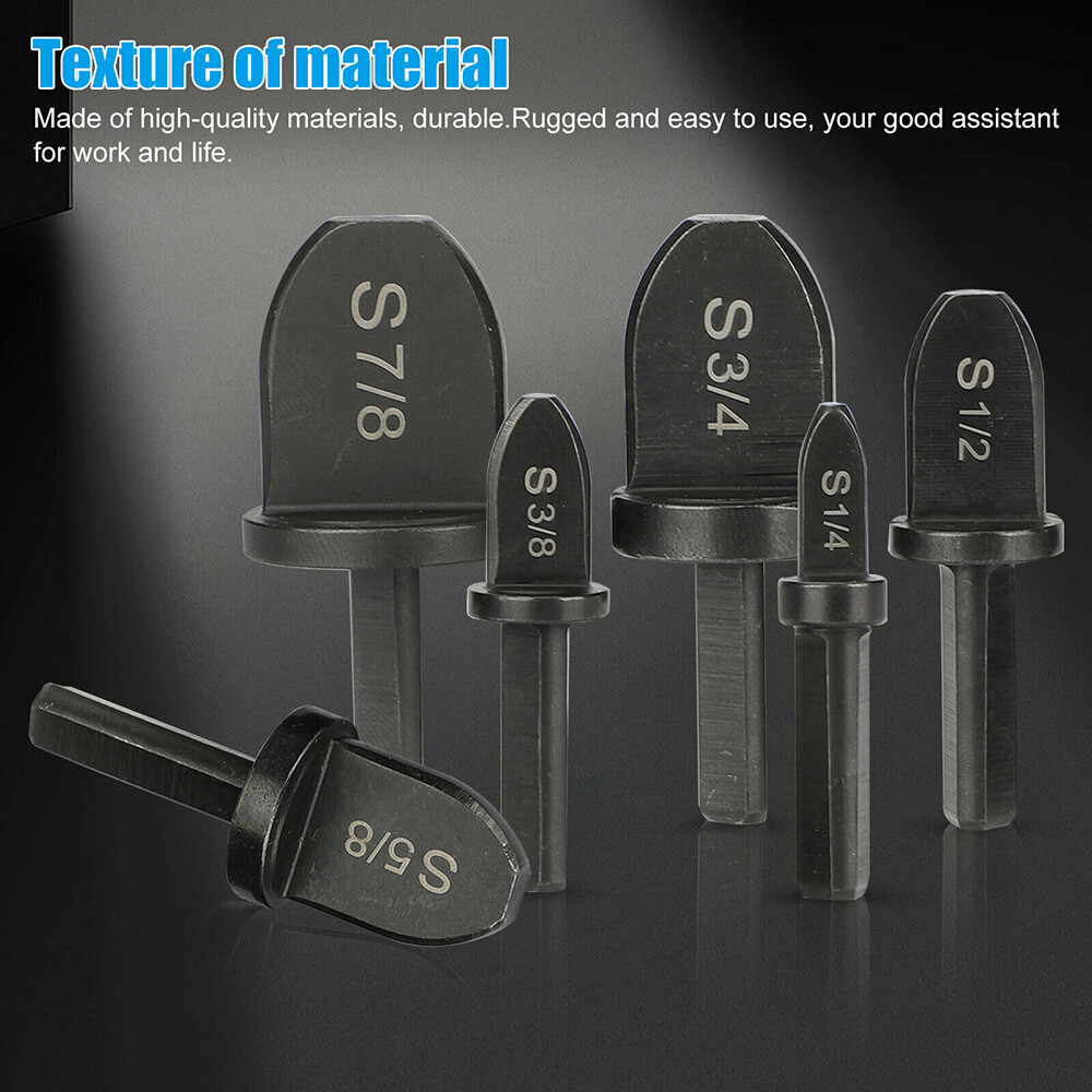 6PCS Air Conditioner Copper Pipe Swaging Tool Round Handle Tube Expander