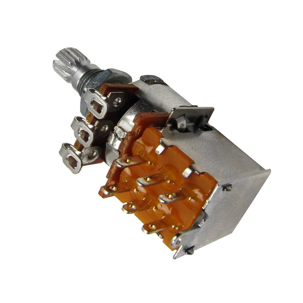 10pcs A500K Push Pull Potentiometer Pots Volume Tone Control Long Split Shaft