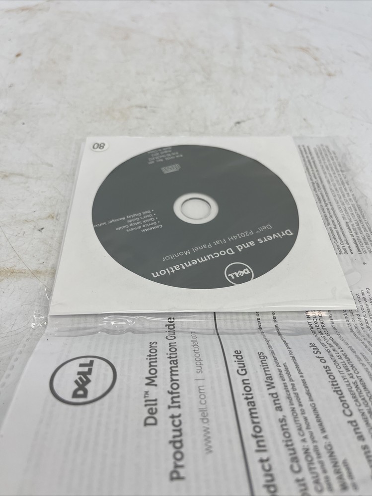 Dell P2014H Drivers and Documentation Flat Panel Monitor DVD-ROM