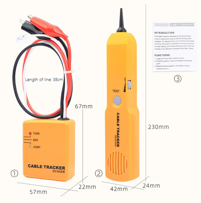 Optical fiber network tester network cable finder anti-interference line checker