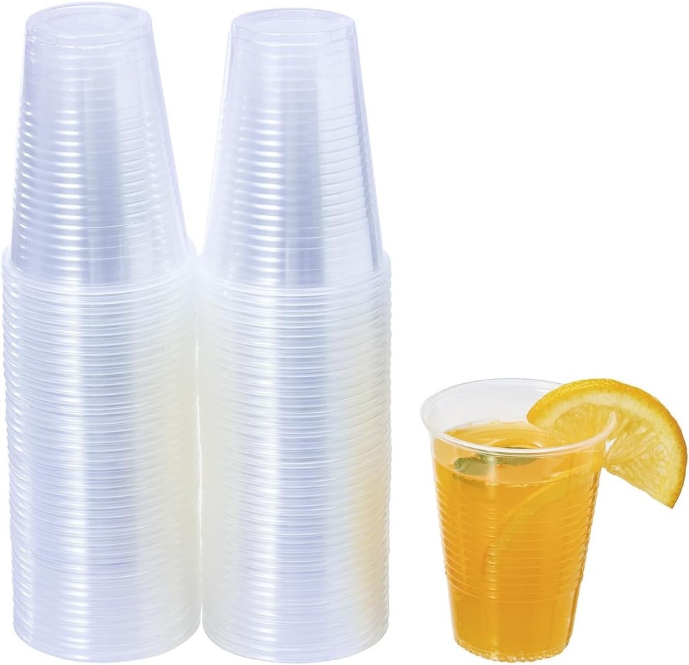 Crystal Clear Disposable Plastic Cups Bulk PP Cups for Parties,