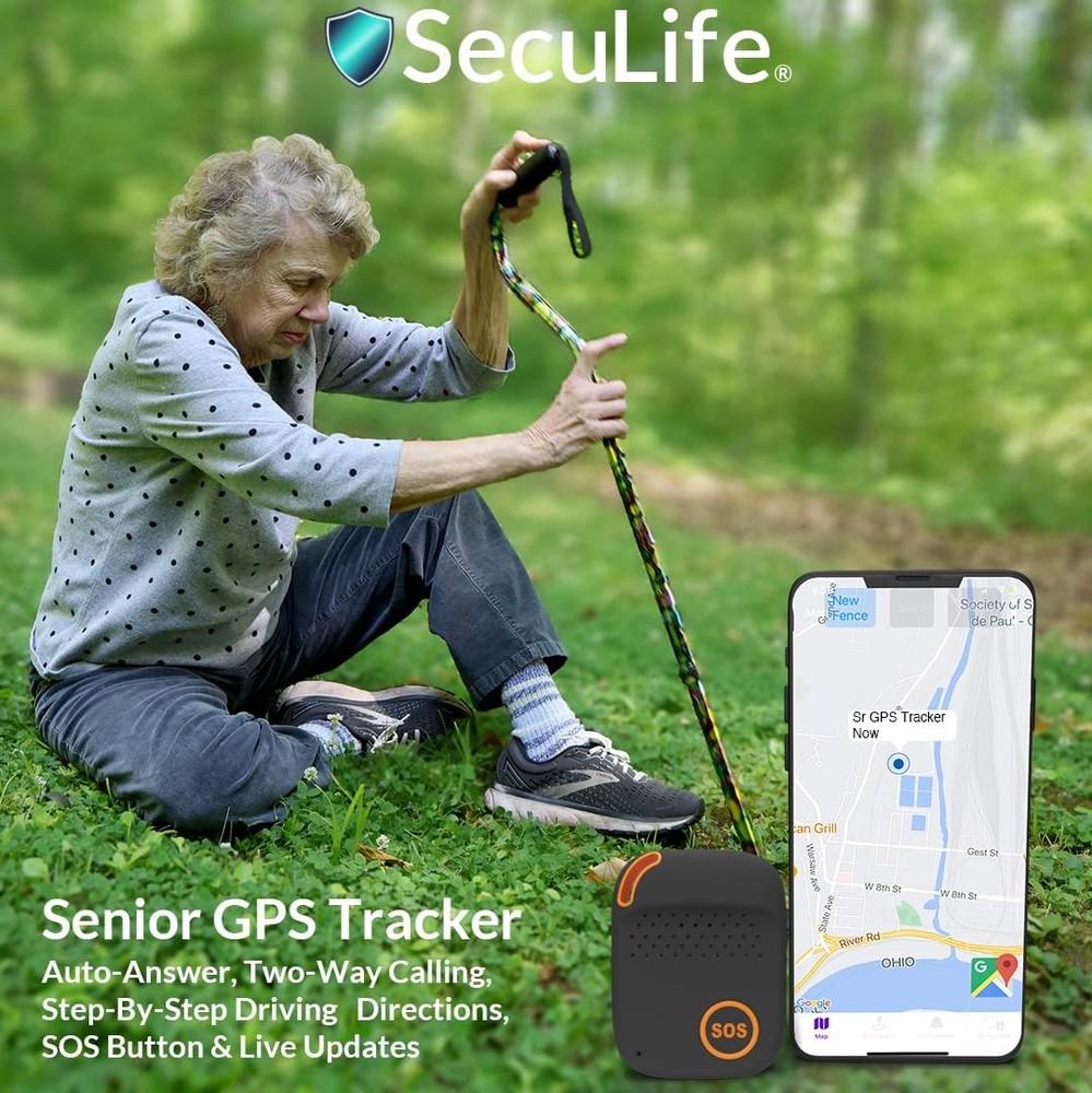 SecuLife GPS Tracker for Elderly with Fall Detection – Medical Alert System for