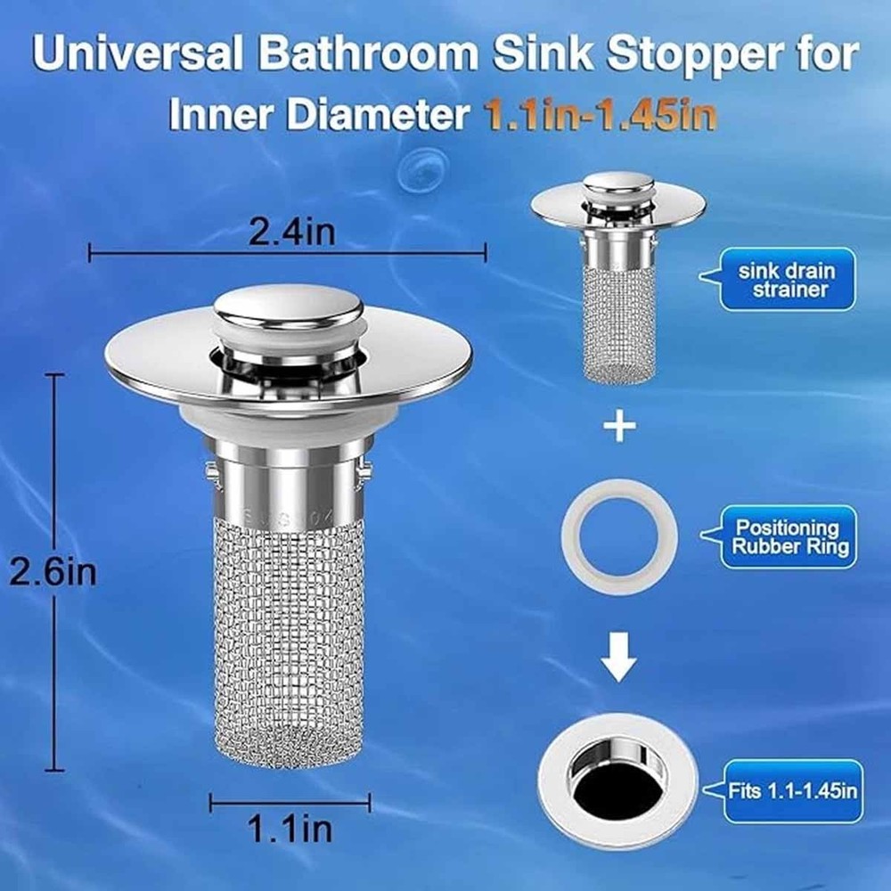2-Pack Triple Protection Easy-to-Install Sink Filter US