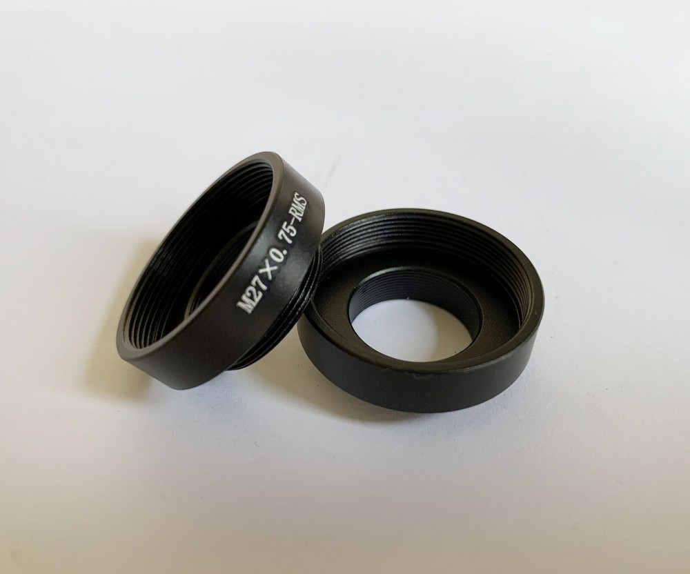 Adapter 27mm M27x0.75 To RMS Thread For Zeiss Microscope Objective