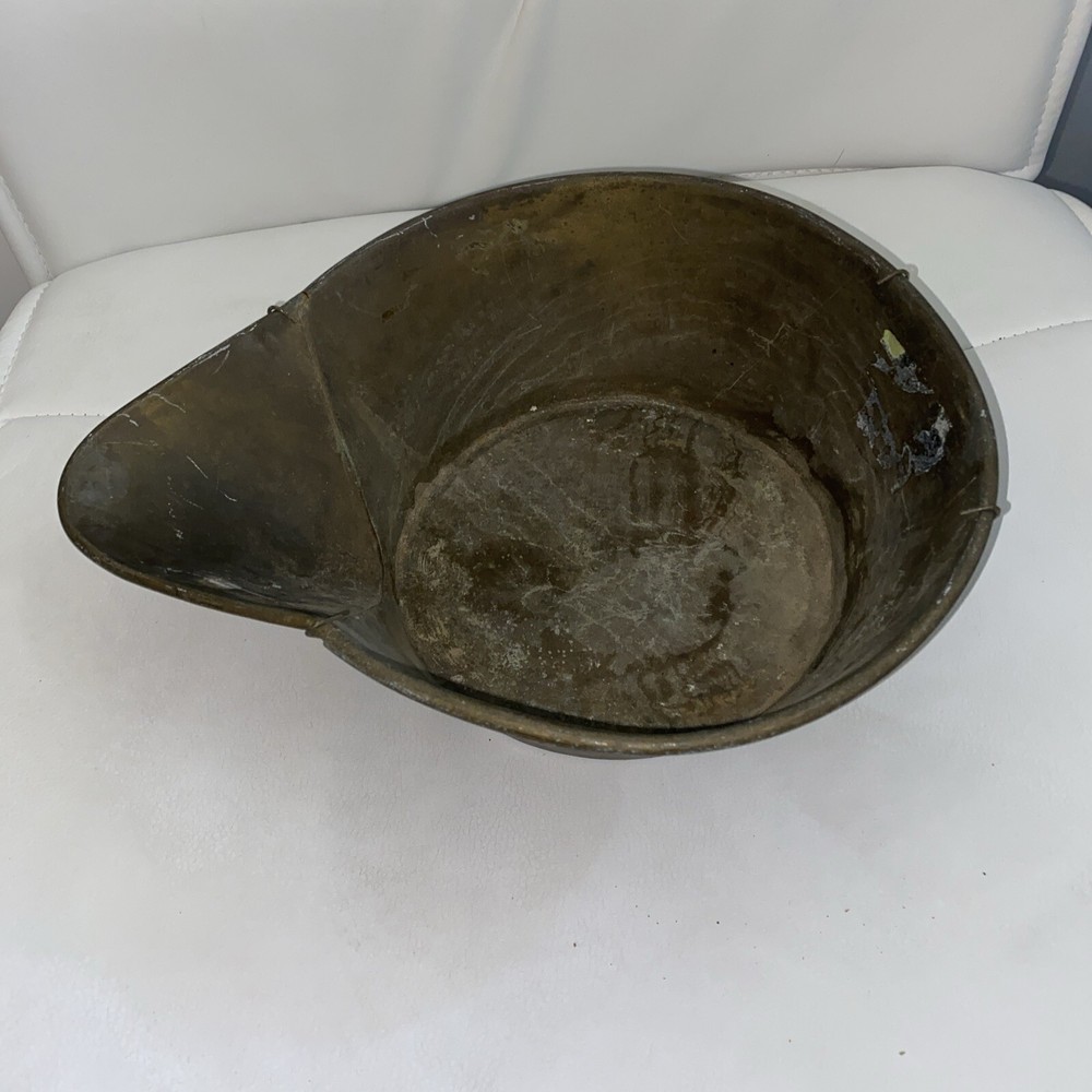 Vintage Coal Scuttle Bucket Metal Antique