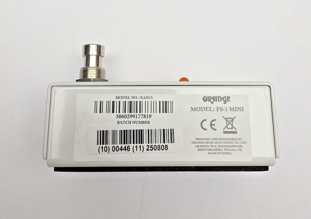 FS-1 , Orange Single Button Footswitch - Mini