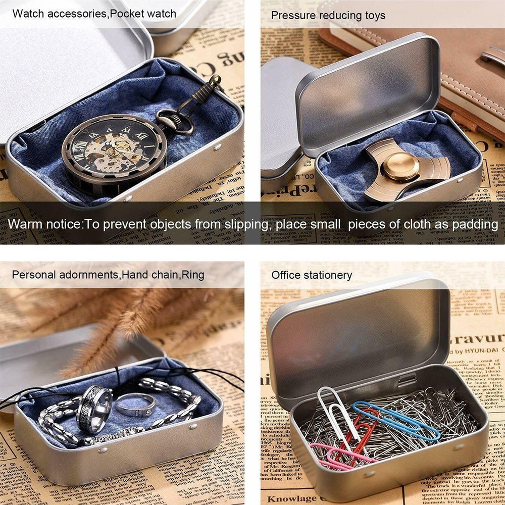 New Metal Box Storage Boxes for MINI Candles Practical Set Small Container
