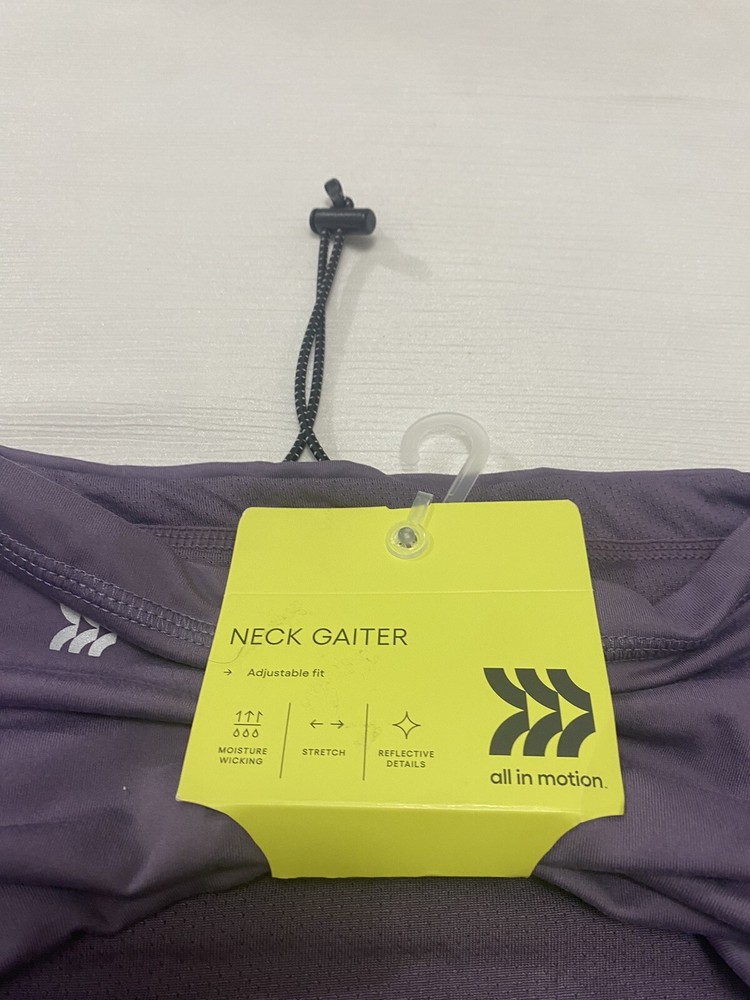 All In Motion - Purple Neck Gaiter Coverage