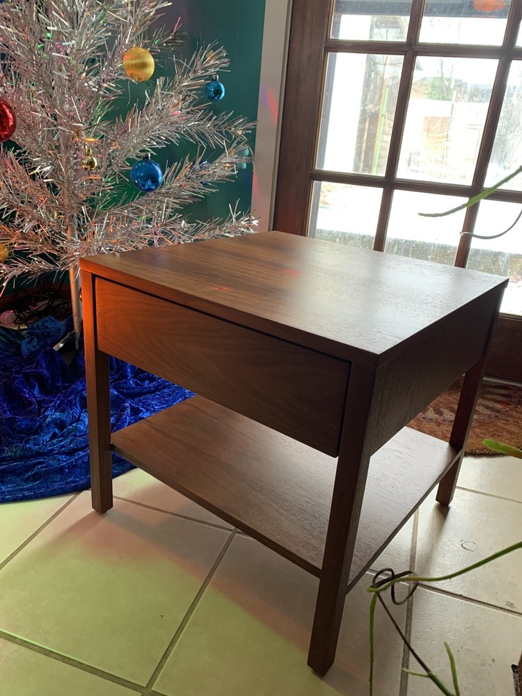 REFINISHED Florence KNOLL Nightstand SIDE TABLE VINTAGE MID CENTURY EAMES ERA
