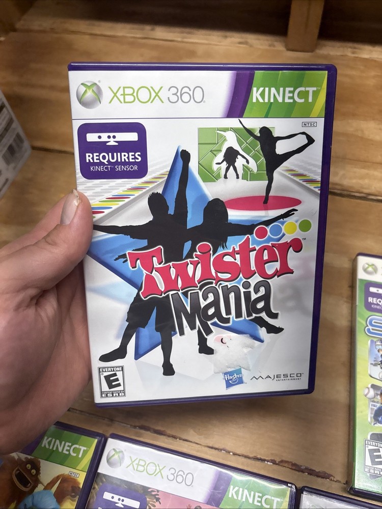 Microsoft 1414 Xbox 360 Kinect Sensor Bar & 10 Games - TESTED NICE DISCS!