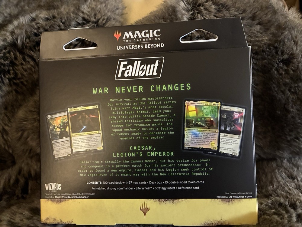 MTG Fallout Hail Caesar Commander Deck Sealed Universes Beyond