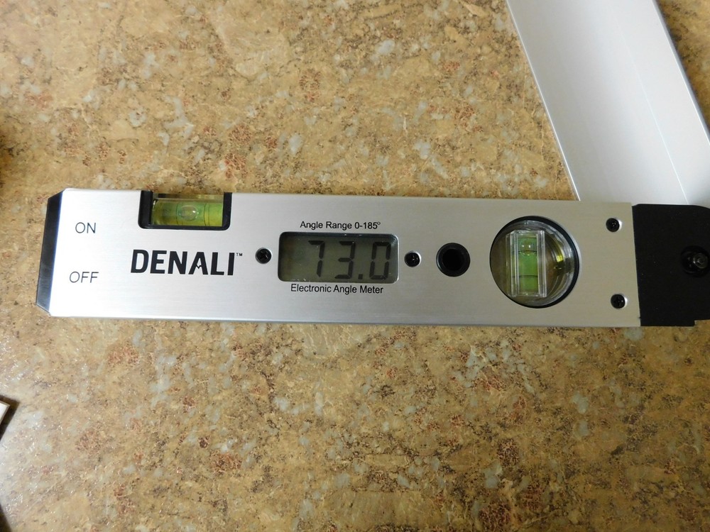 Denali Electronic Angle Protractor Angle Range 0-185° w/ Case & Manual