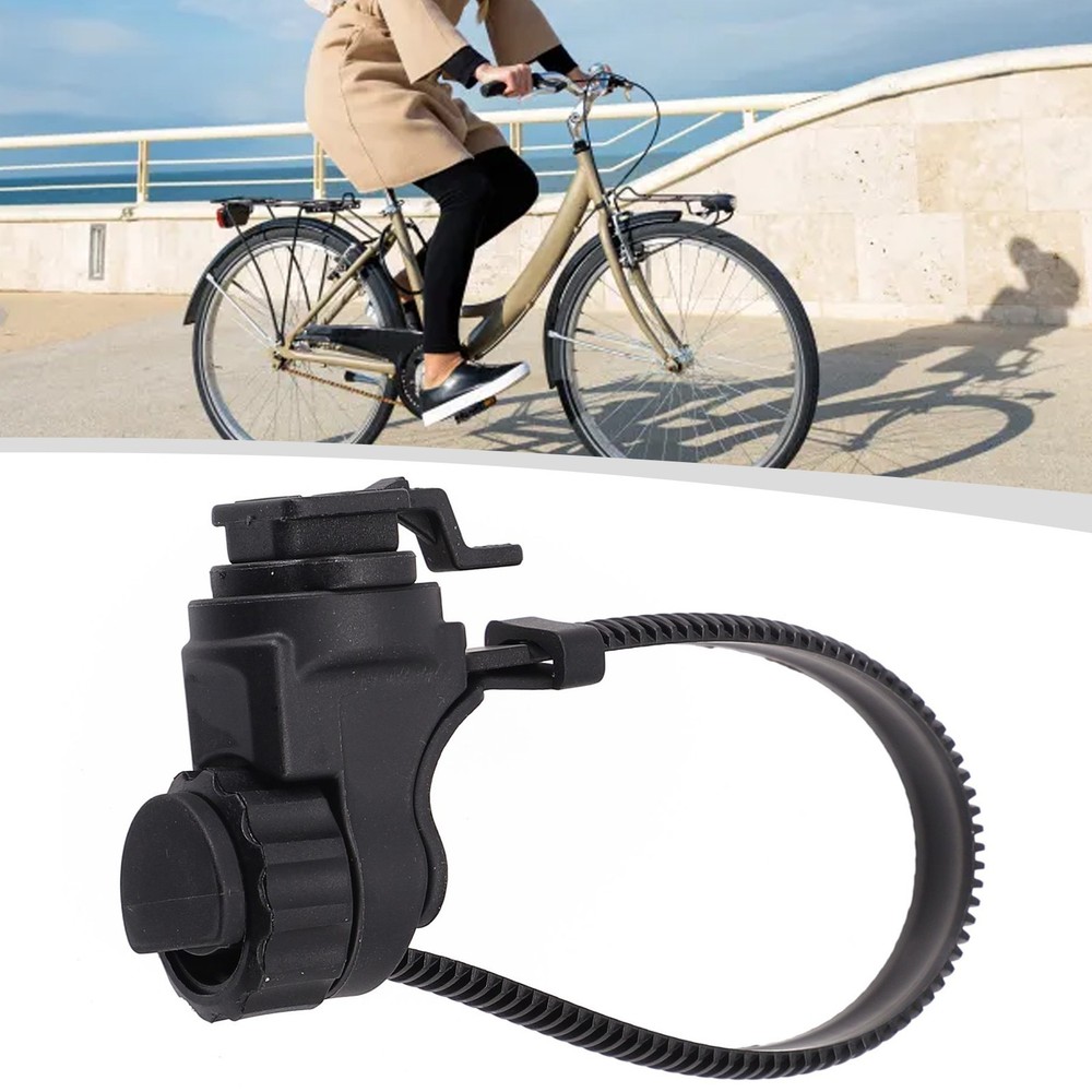 Bicycle Light Mount Handlebar Light ABS Bicycle Accessories Black Cycling