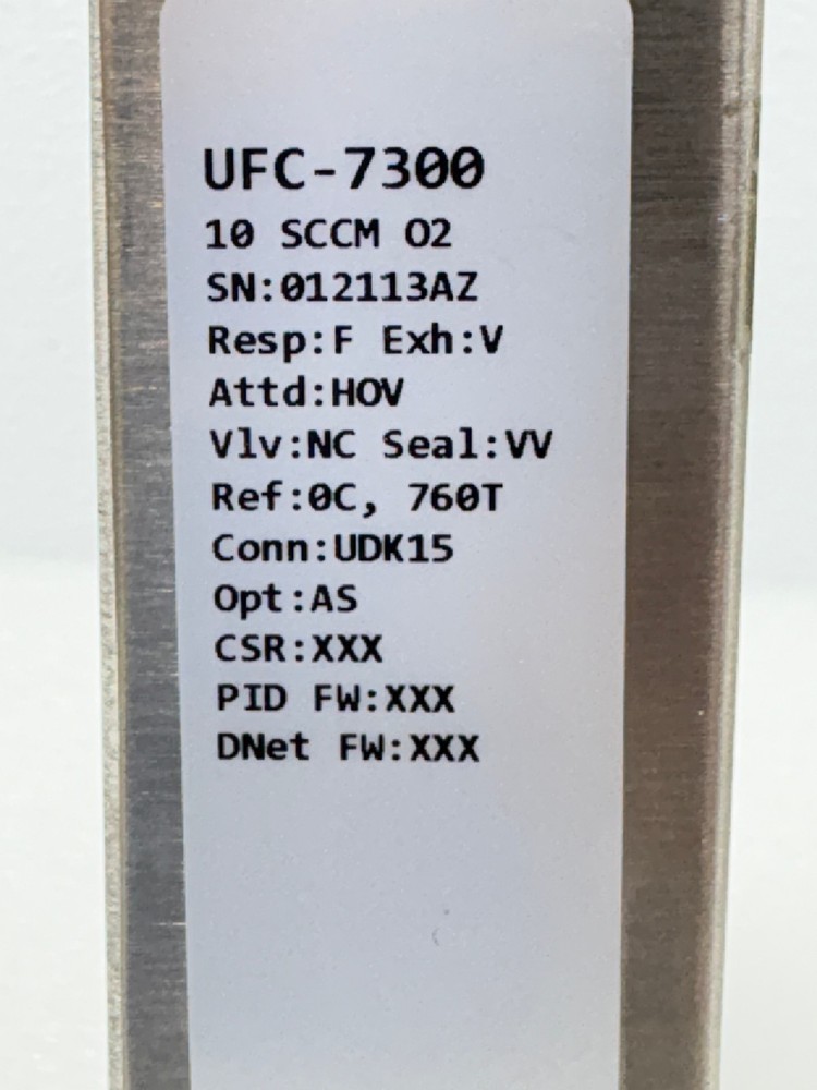 USED| Celerity / Unit UFC-7300 7300 Series High Performance Mass Flow Controller