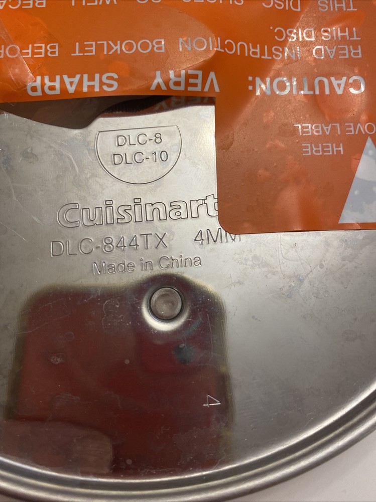 Cuisinart DLC-8 Food Processor 2 Disc Set Shred Plate Replacement