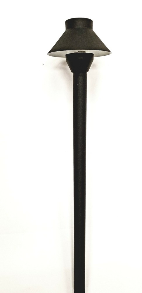 Low Voltage Black Outdoor Landscape Small Hat Pathway Light with 3W LED Bulb