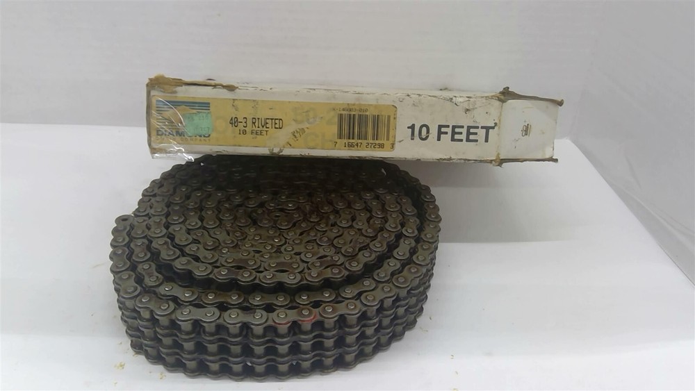 Diamond 40-3 Riveted Chain 10 Ft.