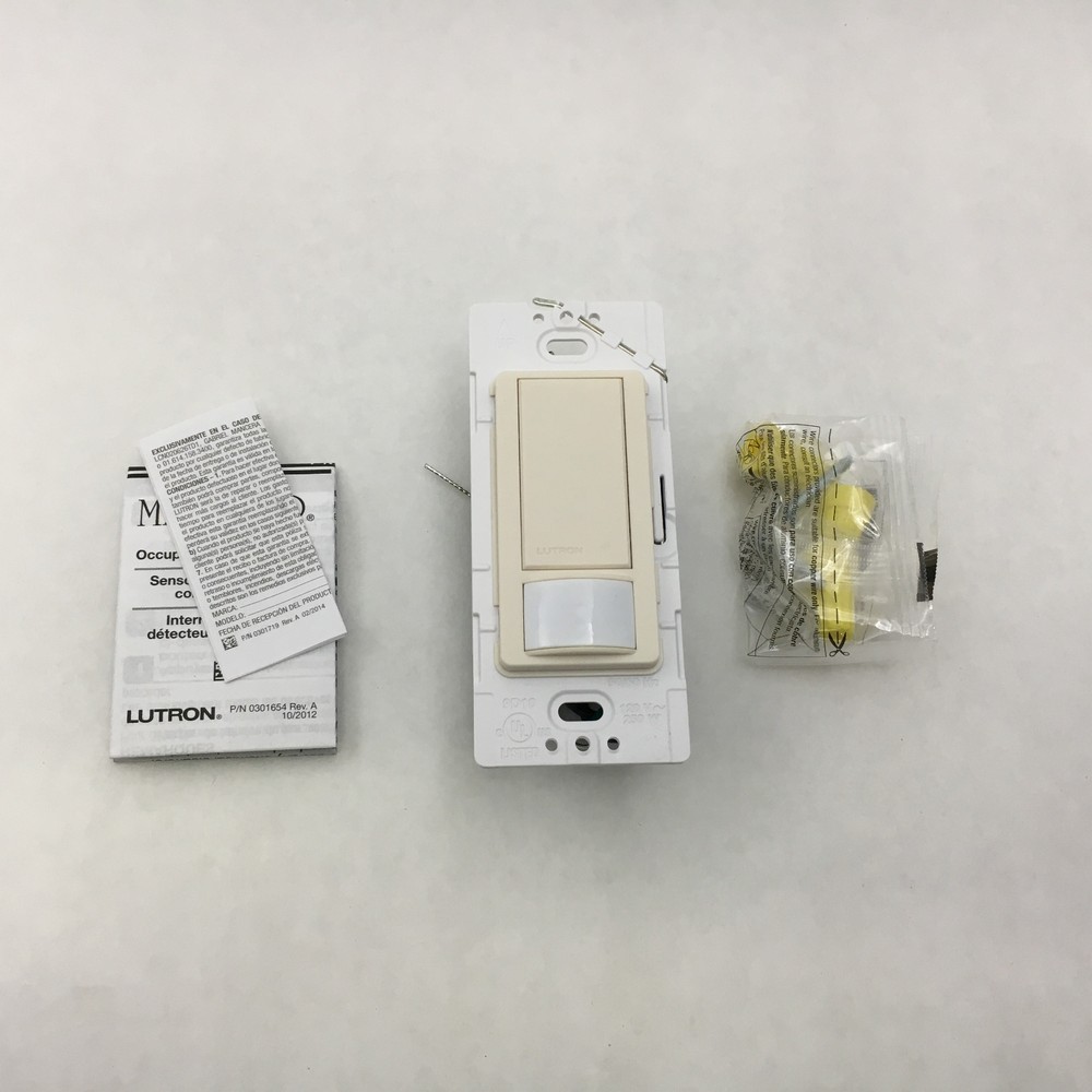 Lutron MS-OPS2-ES NIB Occupancy/Vacancy Sensor W/ Switch Eggshell C6
