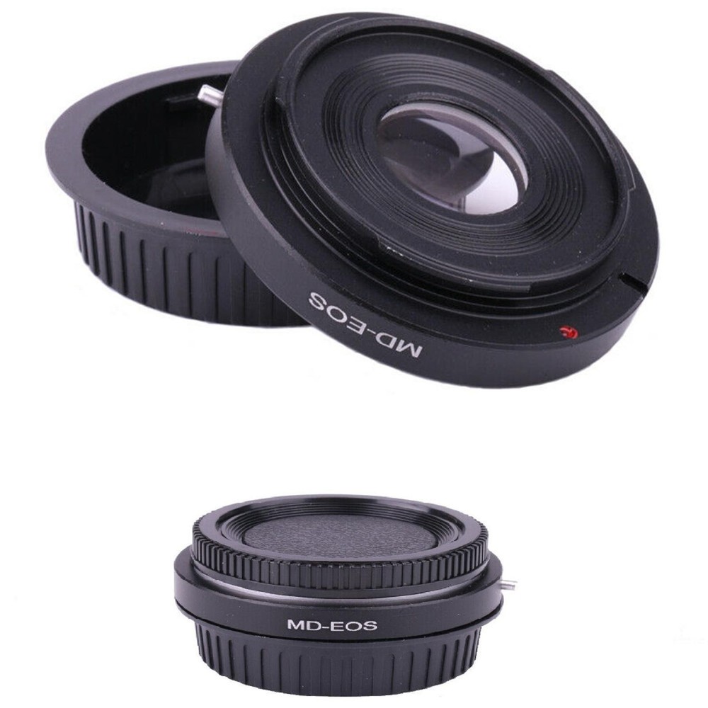 MD-EOS Adapter Ring Mount For Minolta MD Lens For Canon EOS EF Optical Glass