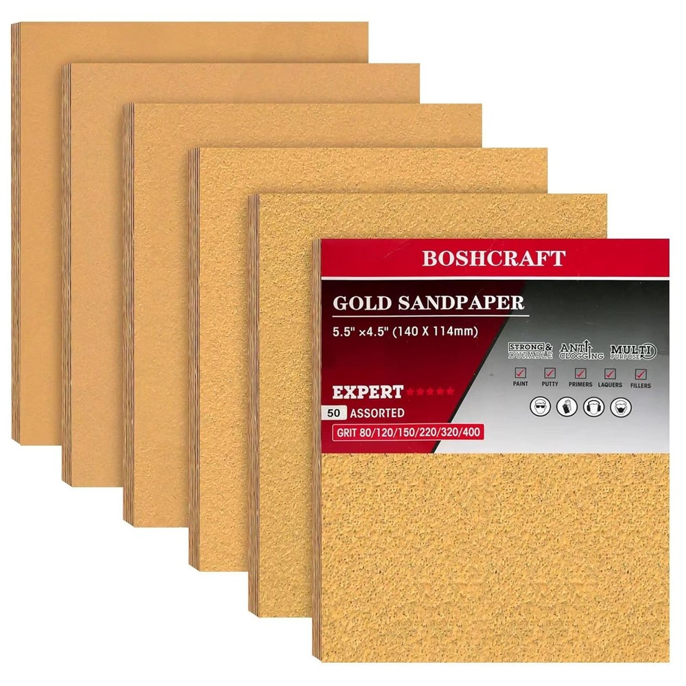 Sandpaper Assortment Sheets for Wood Metal