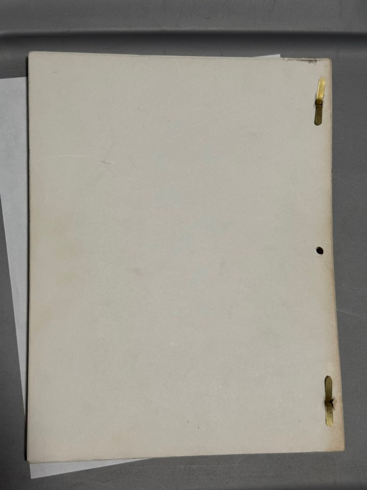 DC SGT ROCK MOVIE SCRIPT ORIGINAL 1988 UNPRODUCED SCHWARZENEGGER WEBB PROJECT
