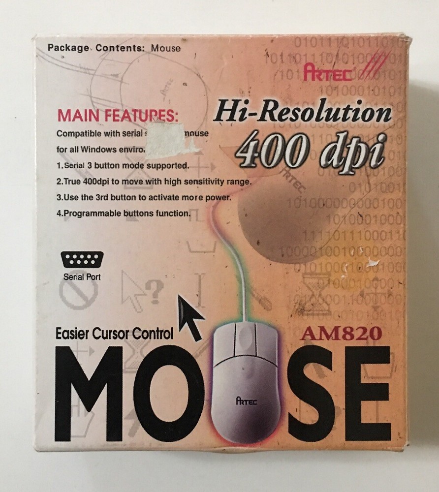 Artec TWO Button Easier Curor Control Mouse - New With Different Box *READ*