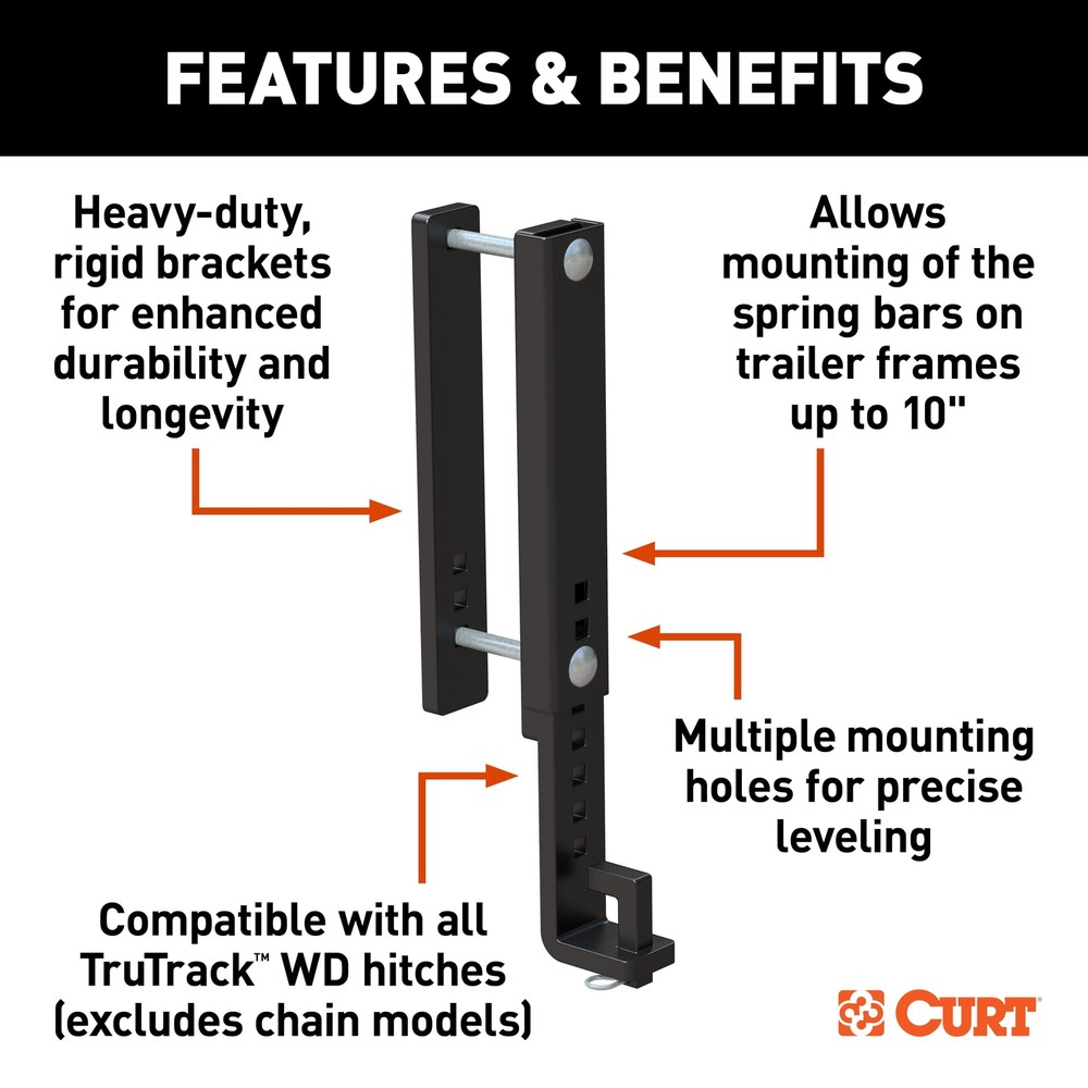 TruTrack? Heavy-Duty 10" Adjustable Support Brackets (2-Pack)