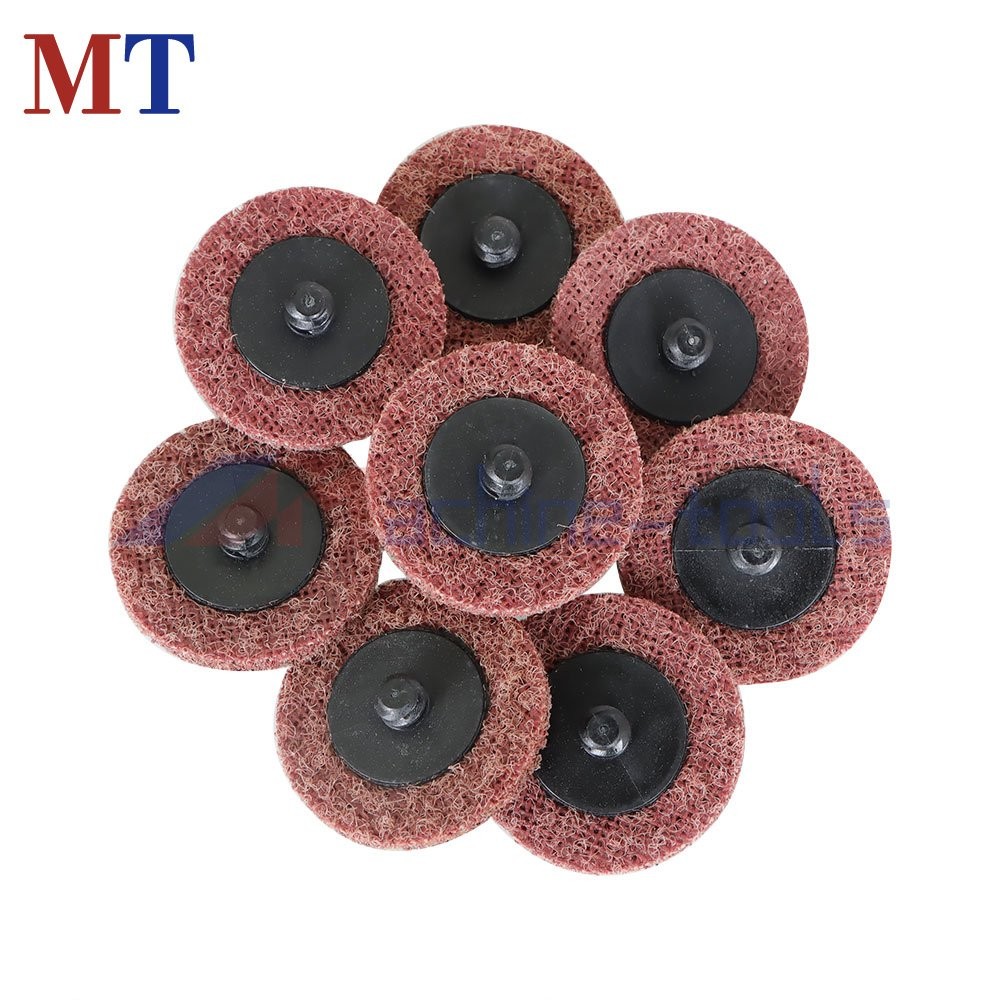 50 Pack Medium Surface Conditioning Discs 2" Roll Lock Die Grinder Sanding Pads