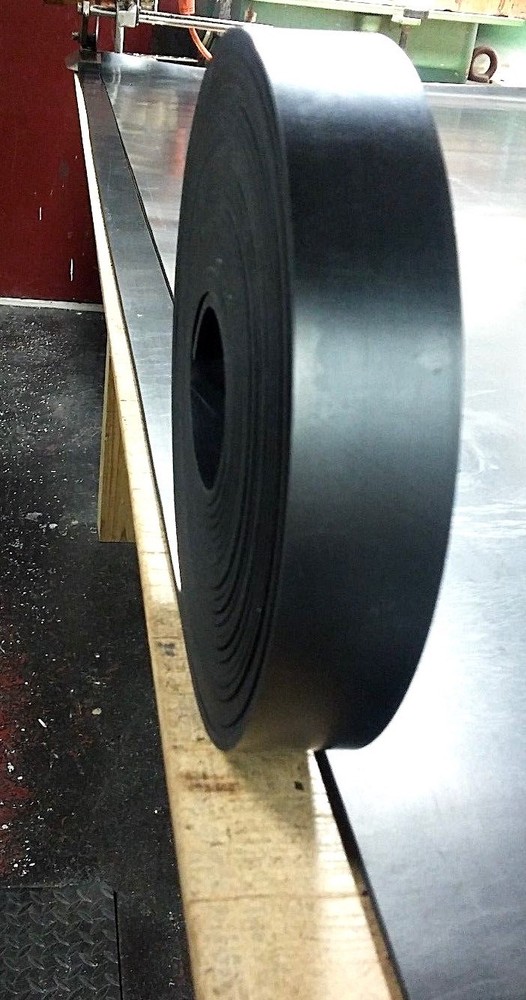 Neoprene Sheet Rubber Solid Strip 1/8" Thick x 1" W x 5-Foot L 60 Duro Std