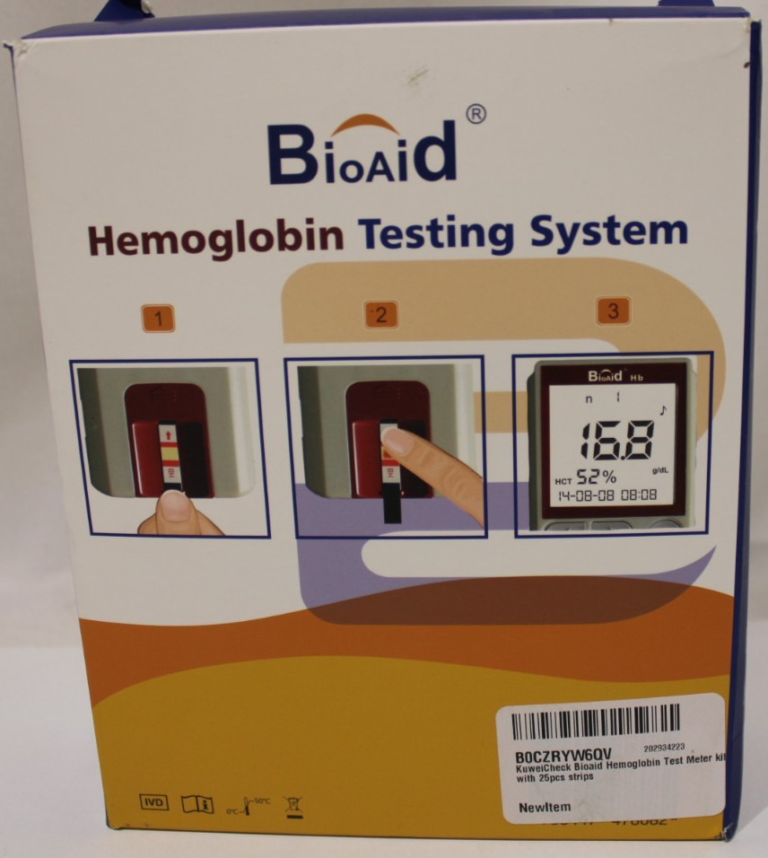 BioAid Hemoglobin Testing System Model BC-101 Exp 06/26 New Open Box