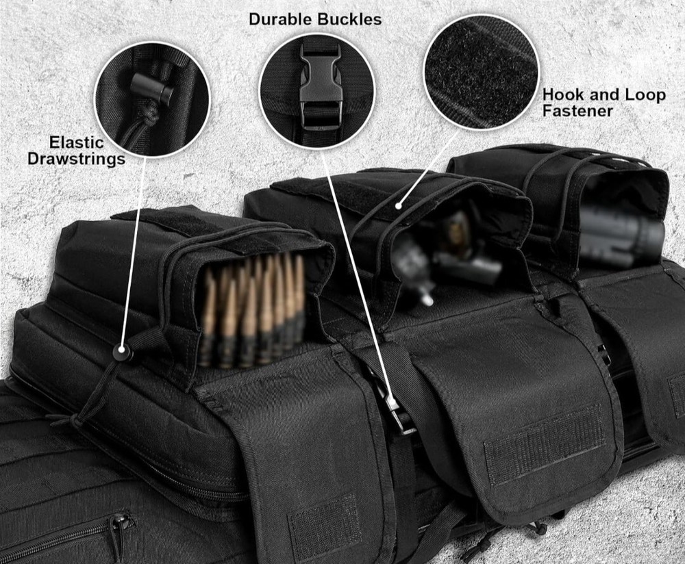 Tactical Double Rifle Bag Gun Range Padded Soft Case 36"