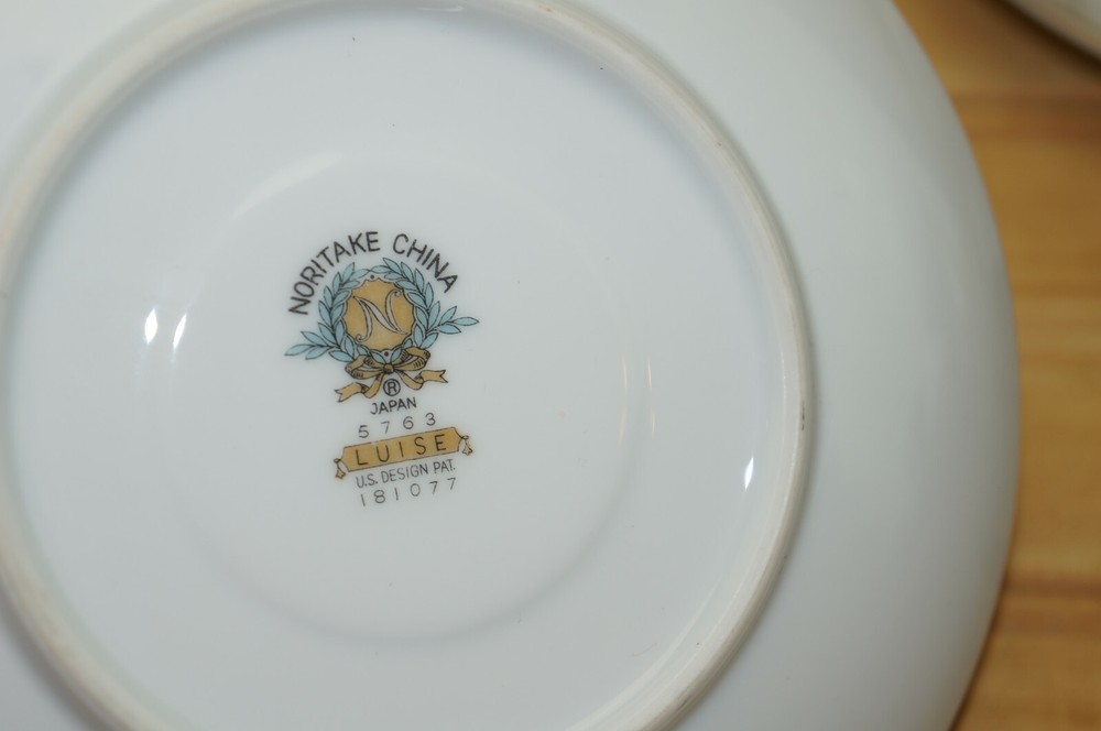 Noritake Luise (6) Cups, 2" & (6) Saucers, 6"