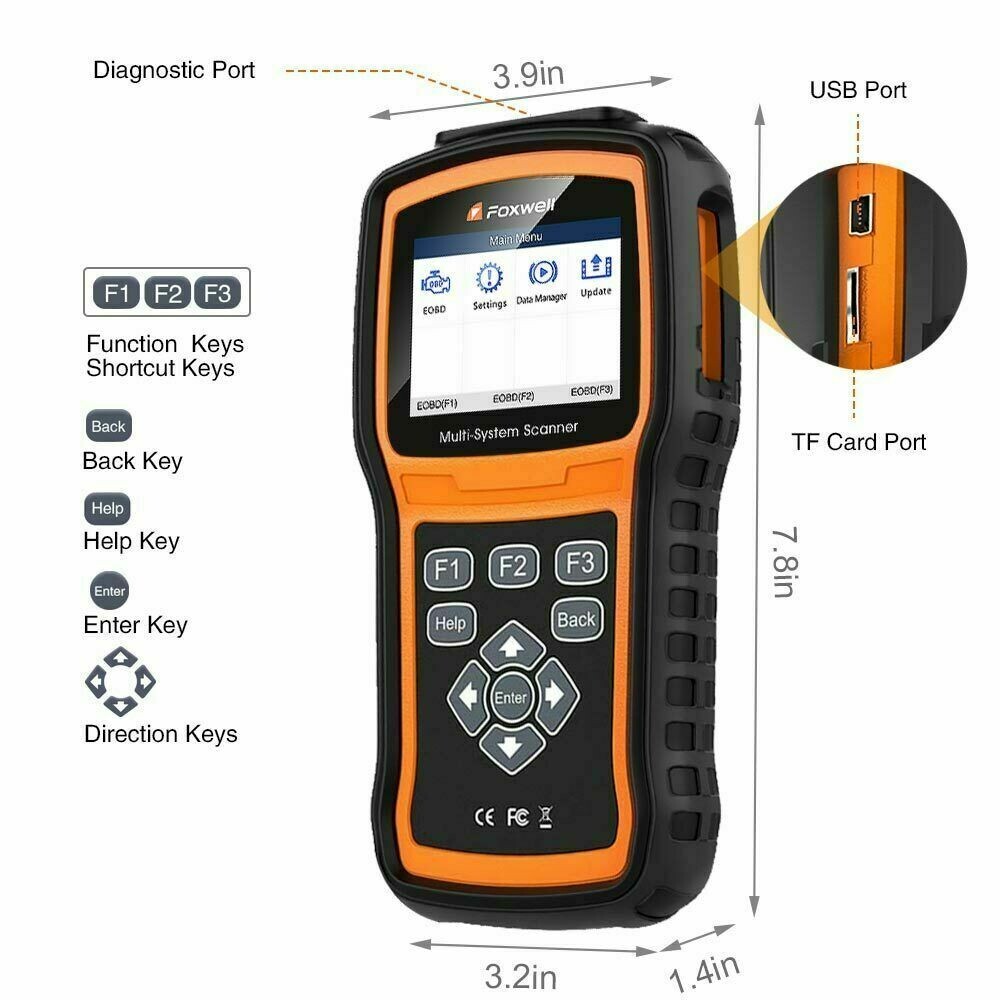 FOXWELL NT530 DODGE JEEP CHRYSLER DIAGNOSTIC SCANNER TOOL CODE READER NT510
