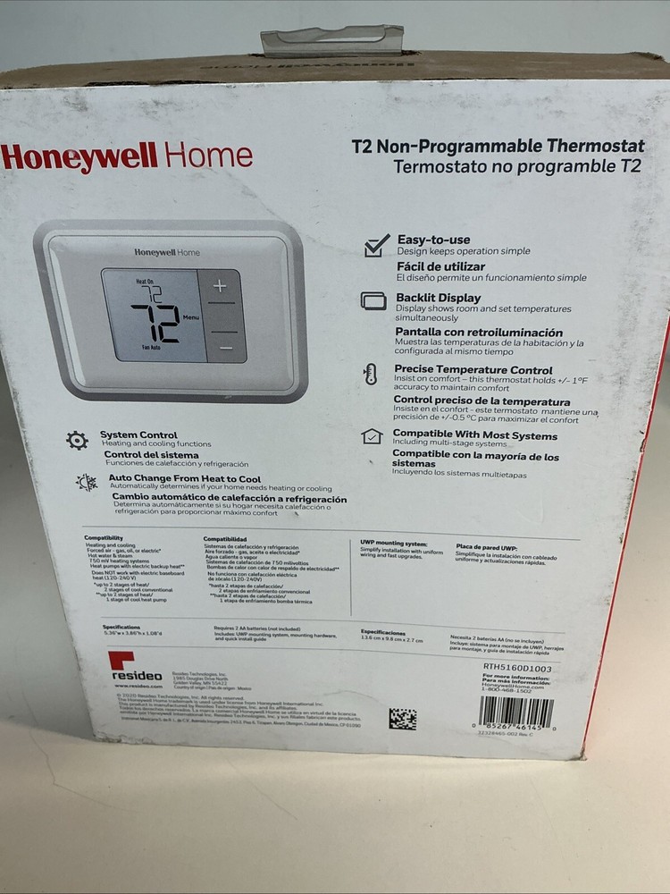 Honeywell RTH5160 Non-Programmable Thermostat