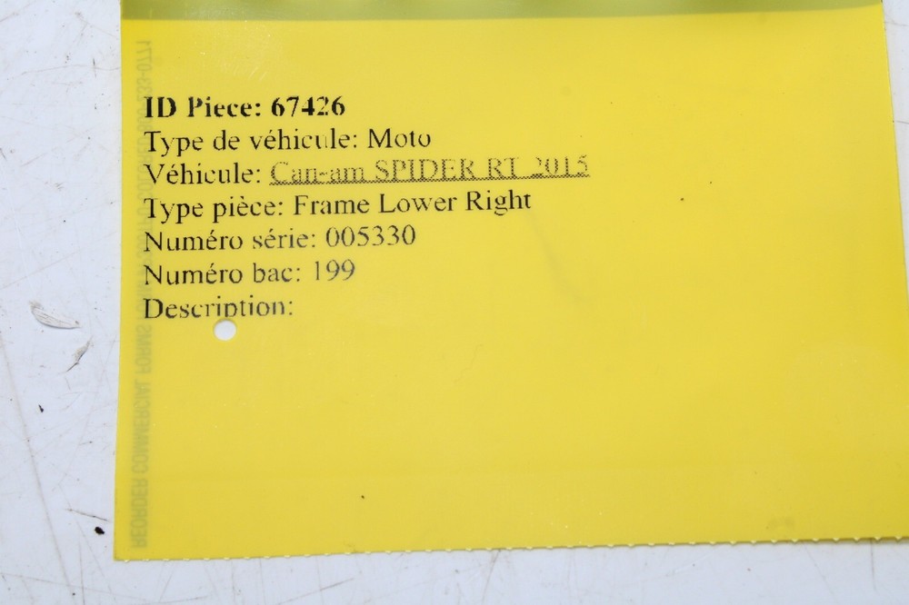 2015 CAN-AM SPYDER RT SE6 OEM UPPER ARM LEFT 706201731