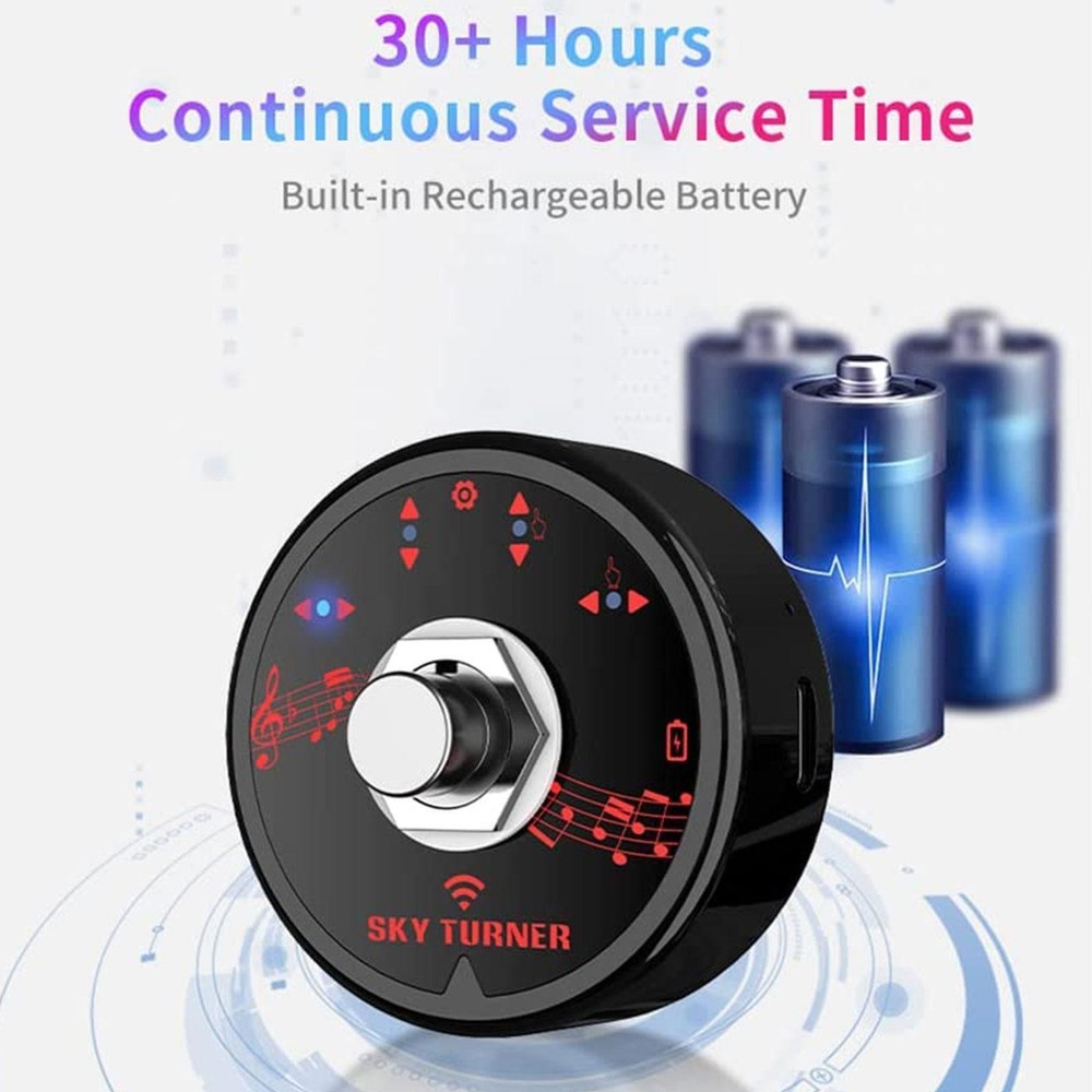 15M Transmission Range Built-in Bluetooth Modes Reading Page Turning Pedal