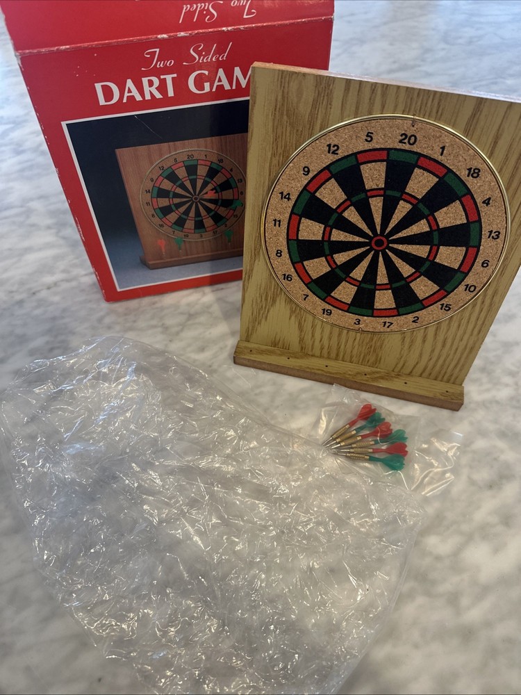 Two Sided Dart Game Vintage. New In Package Never Used.
