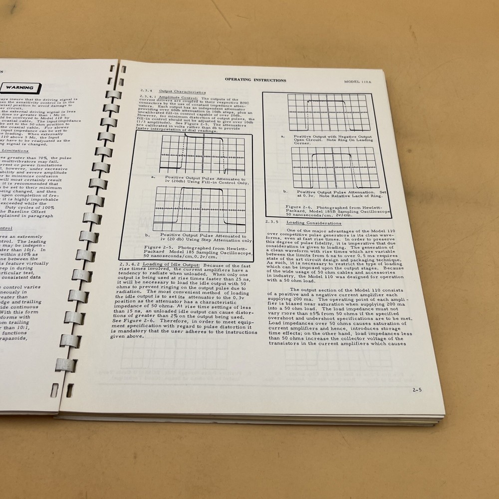 Datapulse Model 110A Pulse Generator Operation & Maintenance Handbook 12/65